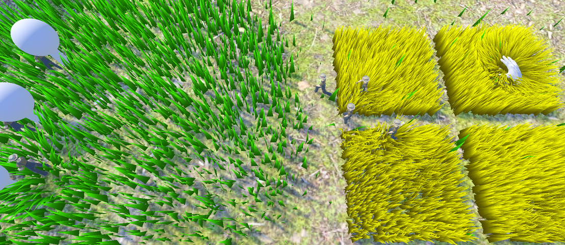 Performance Challenge: Scaling Vegetation Displacement in Grey